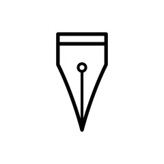 fountain pen icon vector