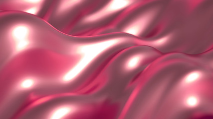 Metal luxury background drapery. 3d illustration, 3d rendering.