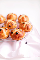 Cross-buns containing dried fruits are traditionally eaten during Lent before Easter.