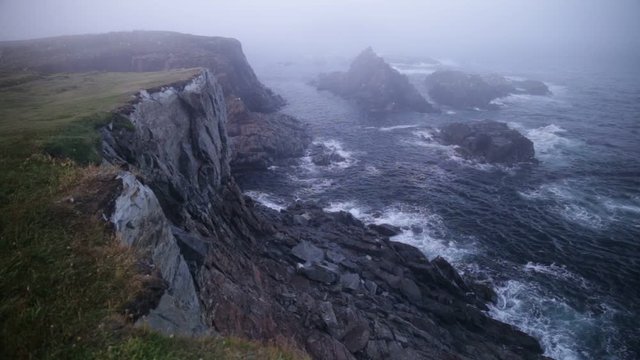 Rugged North Atlantic Coastline. Newfoundland,Canada