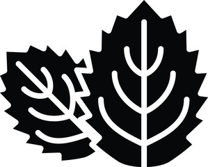 Obraz premium Mint icon, vector line illustration