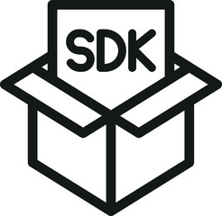 SDK icon, Software development kit icon, vector