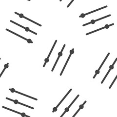 Setting icon seamless pattern on a white background.