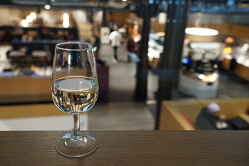 Winglas in der VIP Lounge
