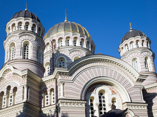 Riga Nativity of Christ Cathedral, Latvia..