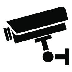 Cctv camera vector icon, security concept symbol isolated on white background