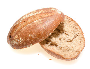 Fresh bread isolated on white