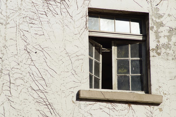 Fenster eines Abrisshauses