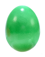 Green painted egg