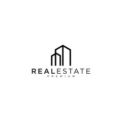 Real Estate Logo Template vector illustration