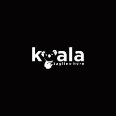 koala logo design inspiration download template - obrazy, fototapety, plakaty