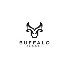 Abstract Buffalo Logo Symbol Template Design Vector, Emblem, Design Concept, Creative Symbol, Icon