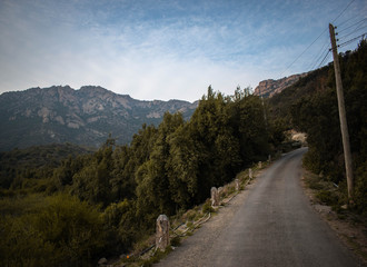 road in mountains