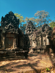 Beatiful ruins in Angkor Wat. Cambodia.
