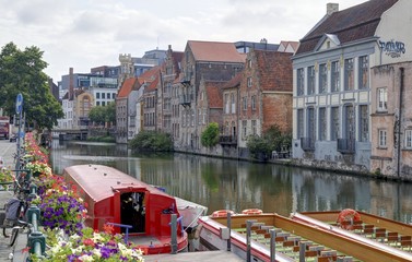 Naklejka premium ville de Gand en Belgique