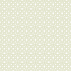 Arabic ornament with geometric shapes. Abstract motives of the paintings of ancient Indian fabric patterns. Abstract seamless pattern.