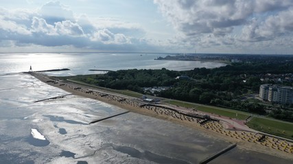 Plage de Cuxhaven (Allemagne)