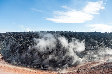 Avachinsky volcano, Kamchatka peninsula, Russia. An active volcano, located north of the city of Petropavlovsk-Kamchatsky, in the interfluve of the Avacha and Nalychev rivers.