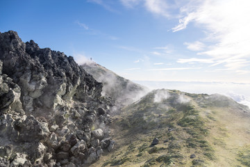 Avachinsky volcano, Kamchatka peninsula, Russia. An active volcano, located north of the city of Petropavlovsk-Kamchatsky, in the interfluve of the Avacha and Nalychev rivers.
