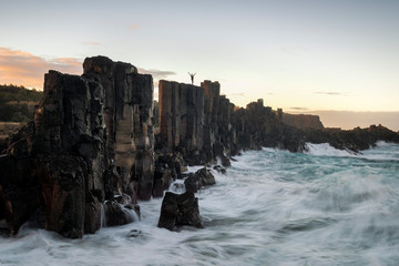 Stunning sunset at Bombo Quarry, Australia
