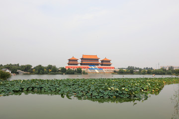 Fototapeta na wymiar Chinese Classical Architectural Scenery, Fengrun County, Hebei Province, China