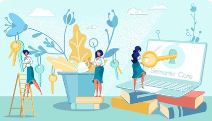 SEO Team Determining Semantic Core for Website