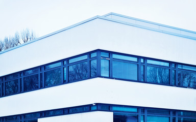 Obraz na płótnie Canvas Windows of Helsinki University Building