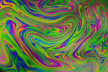 Close up soap bubble background. Psychedelic abstract background