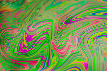 Close up soap bubble background. Psychedelic abstract background