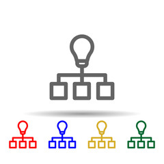 Boss idea creative leader multi color style icon. Simple thin line, outline vector of web icons for ui and ux, website or mobile application