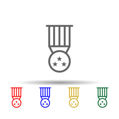Medal, award, usa multi color style icon. Simple thin line, outline vector of 4th of july icons for ui and ux, website or mobile application