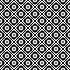 Black and white geometric impossible pattern background. Abstract line art. Vector for greeting cards, cover, flyer, wallpaper, fabric print, design creative object. Ornament design, repeating tiles