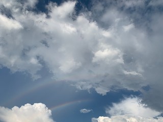 blue sky with clouds