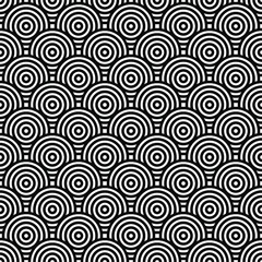 Black and white geometric impossible pattern background. Abstract line art. Vector for greeting cards, cover, flyer, wallpaper, fabric print, design creative object. Ornament design, repeating tiles