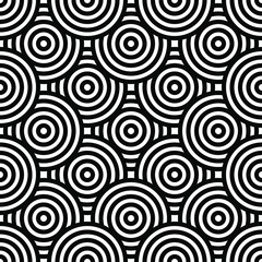 Black and white geometric impossible pattern background. Abstract line art. Vector for greeting cards, cover, flyer, wallpaper, fabric print, design creative object. Ornament design, repeating tiles