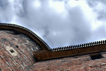 old brick Kremlin. Nizhny Novgorod. Russia