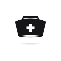 Nurse cap icon design isolated on white background. Vector illustration