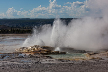 Clepsydra Geyser Landscape