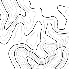 Topographic map background. Abstract vector illustration