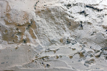 texture of white light clay cement wall