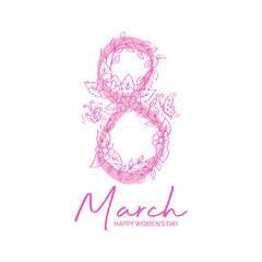 International women's day poster concept.