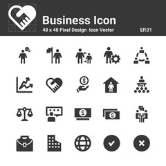 Business Icons Symbol Vector illustration