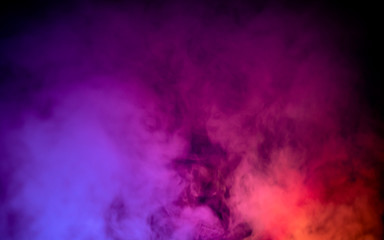 Intensive purple red nebula