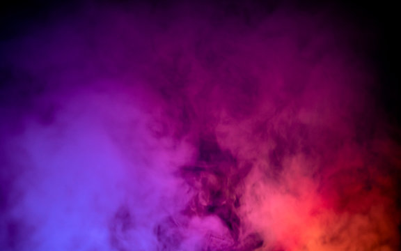 Intensive purple red nebula