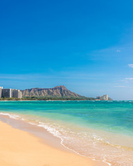 Fototapeta premium Beach and ocean scenic for vacations and summer getaways