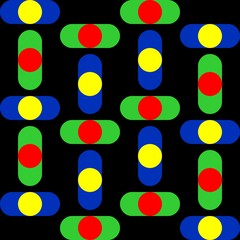 Abstract Pattern. Colorful Background. Seamless Pattern