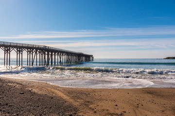 Fototapeta na wymiar Scenic view of a beach near Carmel by the Sea, California