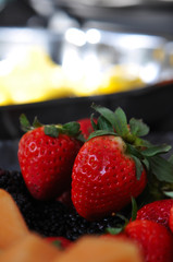 Strawberries, Melon and Blackberries