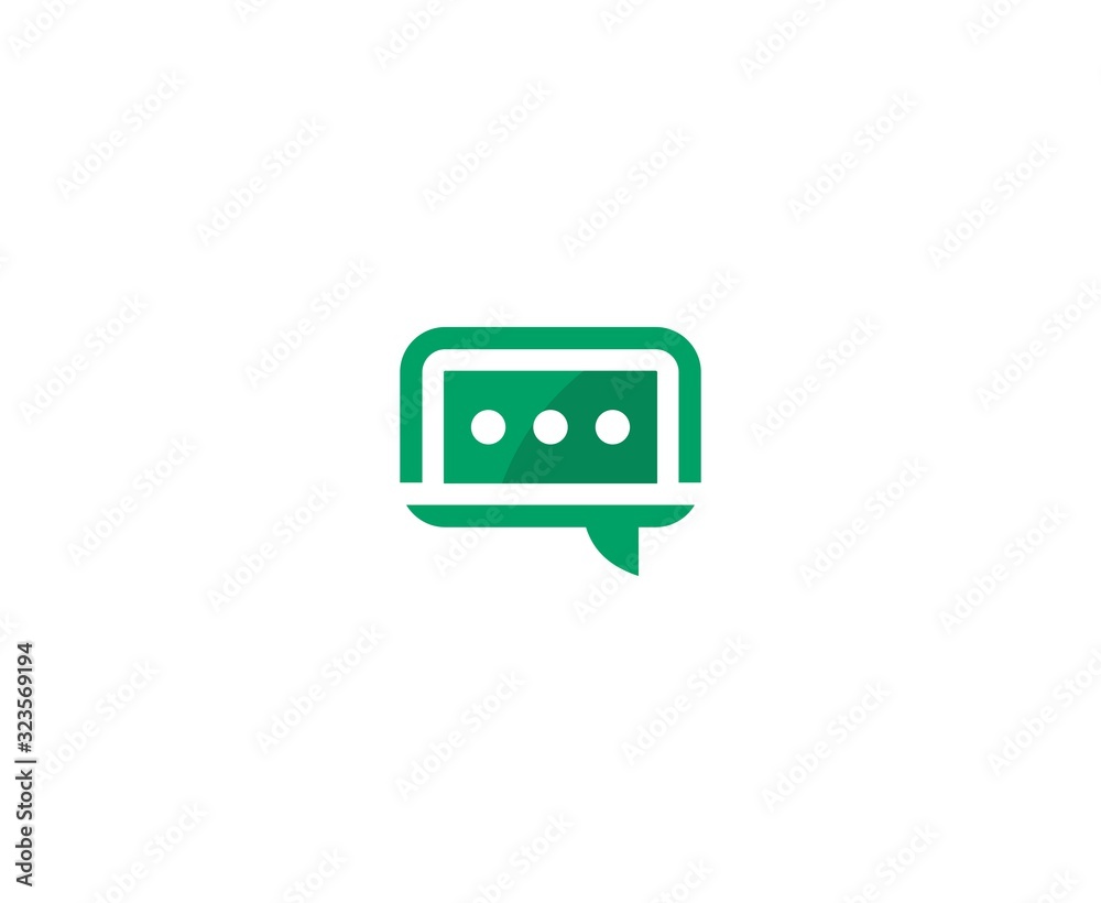 Sticker chat logo