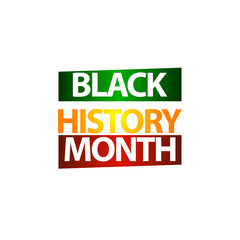 Naklejka premium Black History Month Celebration Vector Template Design Illustration
